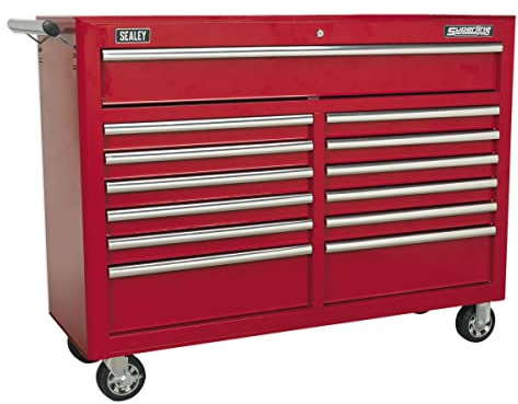 SEALEY ap5213t Werkzeugschrank 13 Schublade mit Kugellager Folien – Rot