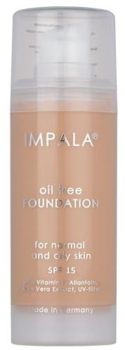 IMPALA | Oljefri sminkprimer färg nr 01 | silkeslen och ljus finish | lätt, oljefri makeup | Med SPF15 solskydd, vitamin E och aloe extrakt | För alla hudtyper | 30 ml