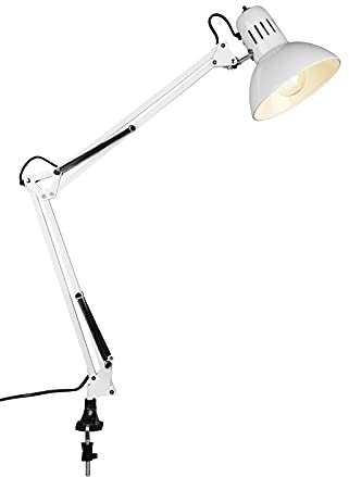 Trio Leuchten Trio 5029010-01 Lampada a Morsetto da Tavolo, 58 cm, Alluminio 40 W, 49.9 x 33 cm