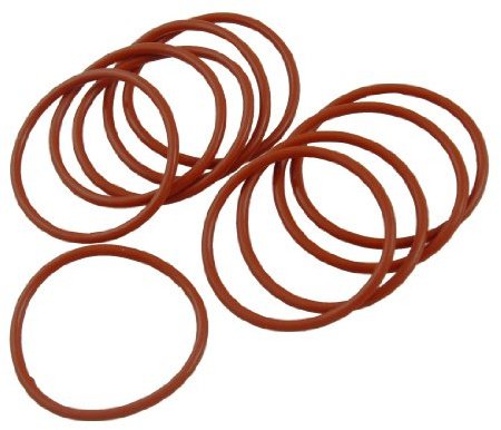 sourcing map 10 Stücke O Ring Öldichtung Dichtung Ring 40mm x 2.5mm rot | Silikon, Silikon