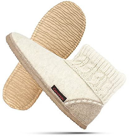 GIESSWEIN Freiburg, Pantoffeln Damen, Lamm-meliert 204, 39 EU