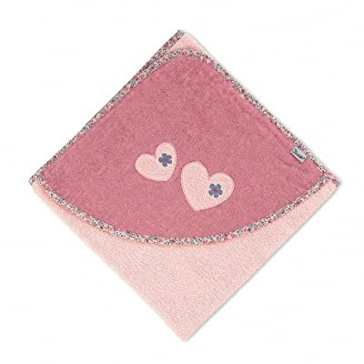 Sterntaler Kapuzenbadetuch Maus Mabel, Alter: ab 0 Monate, 100 x 100 cm, Zartrosa