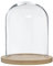 Atmosphera - Cloche Verre et Bois - Transparent - H29-5 cm