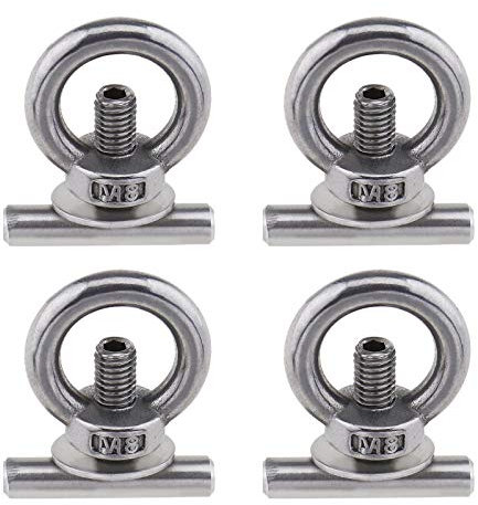 Be In Your Mind 4 x Sicherungsschienen-Ösen-Muttern-Set, Ladungssicherung, Zurröse für Transporter-Befestigungen – kompatibel mit VW T5 T6