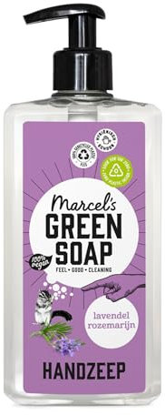 Marcel's Green Soap - Savon pour les mains Lavande & Romarin - Distributeur de savon pour les mains - Végétalien - 97% Biodegradable - 500 ML