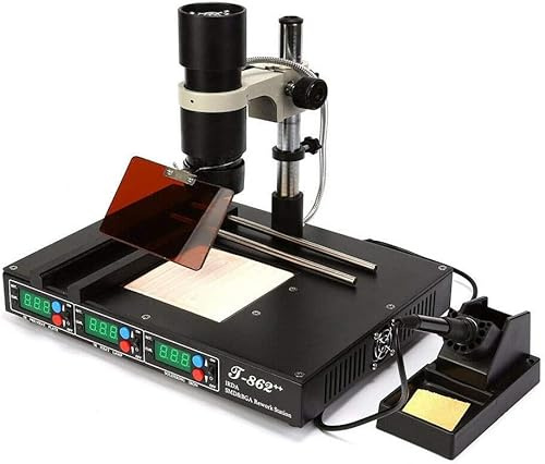 WindWilder T862++ BGA INFRARED REWORK STATION Löten IRDA Welder SMD SMT Lötstation 800W für Labor Hobbylöten Rework Solder Soldering Station