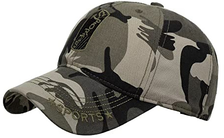 MUYAN Camouflage Baseball Cap Herren Army Camo Washed Cap Kappe Unisex Baumwolle Sport Casual Sonnenblende Hut