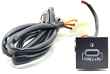 12V / 24V Caricabatteria da Auto rapido Presa accendisigari QC3.0 PD Adattatore di interfaccia USB Adatto for VW Fit for Jetta 5 MK5 Fit for Scirocco Fit for Golf 06-12 (Color : Type C PD)