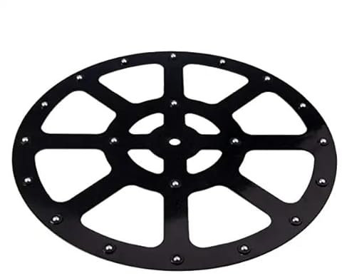 cyclingcolors supporto girevole con cuscinetto a sfere 292mm 360° piastra sfere plastico nero piattaforma base rotante mobile TV Schermo