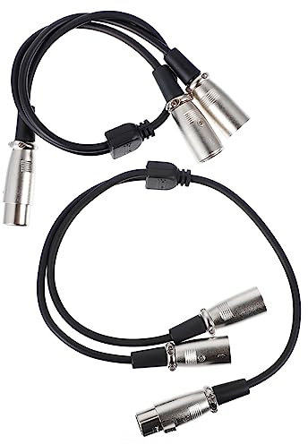 Parliky 2stücke Xlr Splitter Kabel Xlr Weiblich Männlich y Patch Kabel Audio Adapter Für Mikrofon Und Mischpult Lange Verbindungslinie