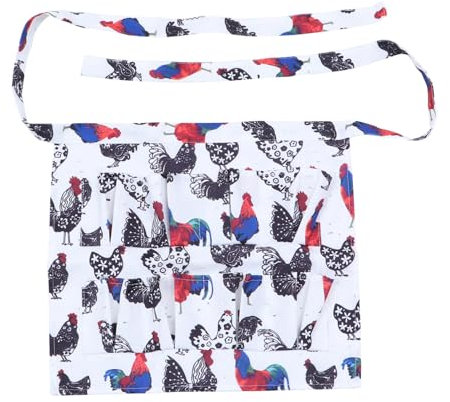 LABRIMP Eierschürze Eiersammelschürze Taschenschürze Für Gänse Und Hühnereier Stoffschürze Mit Eierhaltertaschen