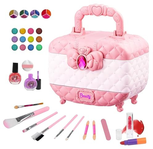 SVCEQZE Make-up für Kinder | Waschbares rosafarbenes Kinder-Make-up - Make