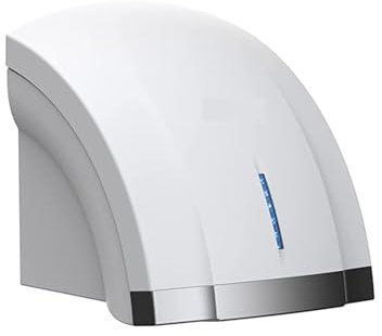 Sèche-mains, Capteur Compact électrique de sèche-mains Commercial, sèche-mains automatique, essuie-glace à grande vitesse 1800W for salle de bain,Débit d'air puissant(White hand dryer)