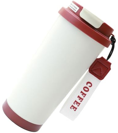 Cabilock Taza De Café De Acero Inoxidable Aislamiento Térmico Para Frío y Caliente Viaje Portátil Tapa De Vacío Ideal Para Hombres y Mujeres