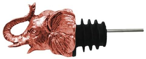 Kirsite Elephant Head Bottle Stopper Decorative Elephant Head Wine Stopper Stable Wine Pourer Add Charm to Parties Home Tool