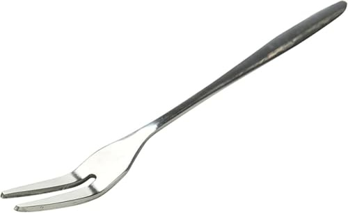 GUOXU Dessert Forks Long Handle Stainless Steel Dinner Forks Simple Fruit Fork Dessert Fork Cakes Desserts Flatware Forks Kitchen Accessories Dinner Forks