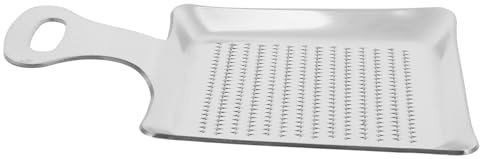 IMIKEYA Grattugia e zenzero in acciaio inox con manico antiscivolo tritatutto manuale per cucina strumento facile da usare e pulire per schiacciare alimenti e graffiare spezie