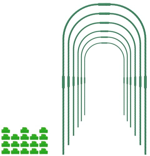 WSQHAO Kit de 60 Aros for Invernadero, túnel Cultivo, Marco aro Soporte Acero, Bricolaje, jardín, Recubierto plástico, for Plantas para Jardinería
