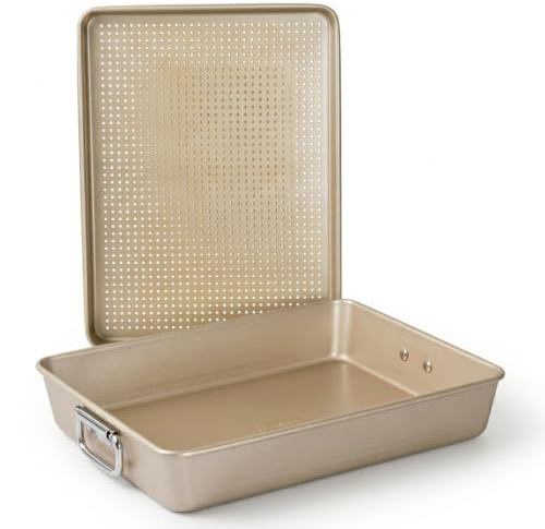 Erreke Nonstick Bakplåt med Perforerad Plåt, Set 2 Delar, Dubbel Beläggning