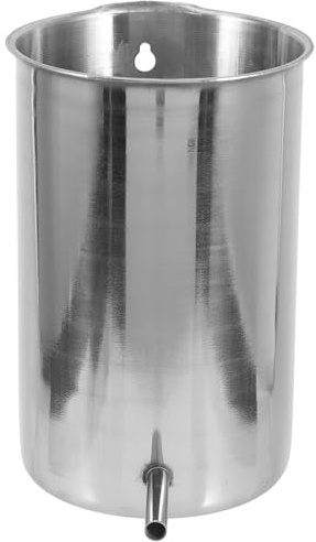 HAPINARY Seau en Acier Inoxydable 1000ml avec Couvercle pour Soin Corporel et Nettoyage Maison Pratique