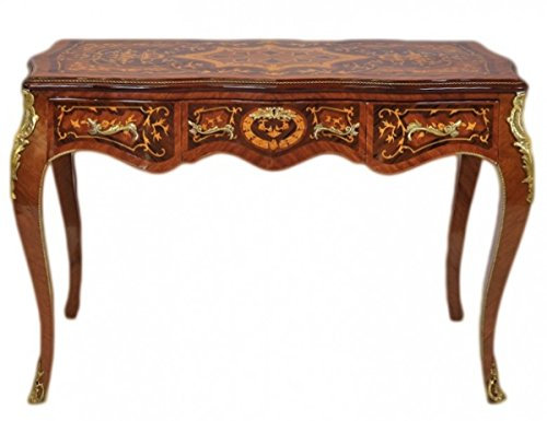 Casa Padrino Luxus Barock Schreibtisch Mahagoni Sekretär 120 cm - Antik Stil