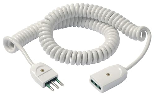 Vimar 0P32352.B prolunga elettrica estensibile 5 m, spina/presa IT 10A 2P+T