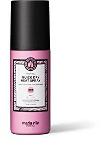 Maria Nila Quick Dry Heat Spray, 150 ml, protegge i capelli dal calore e riduce i tempi di asciugatura, prodotto 100% vegano e senza solfati/parabeni