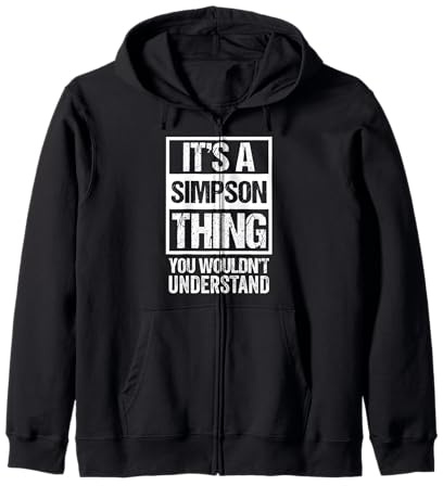 It's A Simpson Thing You Wouldn't Understand - Family Name Sudadera con Capucha