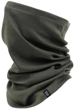 Merino Protect Tour de Cou en Laine Mérinos Hommes Femmes Écharpe Chaude Respirante Bandeau Léger pour Moto Randonnée Chasse