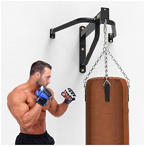 ZHANGQINGXIU Boxsackhalterung,Sandsackhalter Boxsack Kleiderbügel Boxen Wandhalterung Boxen Kleiderbügel Fitnessgeräte Für MMA Muay Thai, 3 Größen (Color : Black, Size : 100cm)