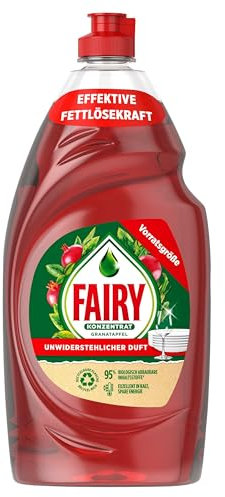 Fairy Ultra Konzentrat Granatapfel Handgeschirrspülmittel 8x900ml mit effektiver Formel für sauberes Geschirr, beeindruckende Fettlösekraft