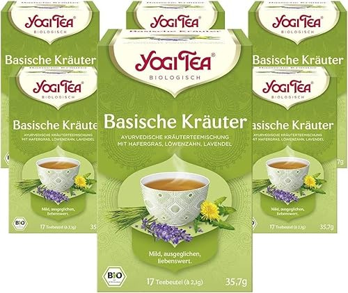 Yogi Tea Basische Kräuter, 6x17 Beutel (102 Teebeutel)