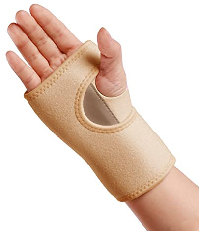 Support de Poignet Attelle Poignet pour Canal Carpien Protège Poignet Bandage Poignet Compression Réglable Orthese Poignet pour Arthrite, Fracture, Tendinite, Des Sports 1 pièces (beige, main droite)