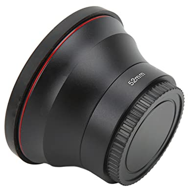 Objectif Grand Angle, Large Plage de Prise de Vue Objectif Grand Angle 52 Mm Transmission Lumineuse élevée 0,43X Processus de Placage en Alliage d'aluminium pour la Photographie de Paysage