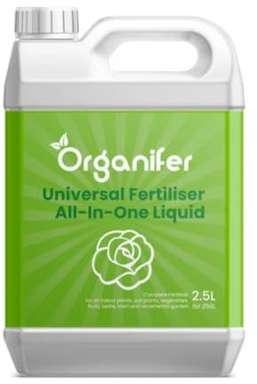 Fertilizzante Universale (2,5 L Per 250 L) - Fertilizzante Per Interni - Fertilizzante Liquido - Piante Da Interno - Piante Da Balcone - Piante In Vaso - Piante Da Esterno E Da Giardino - Organifer