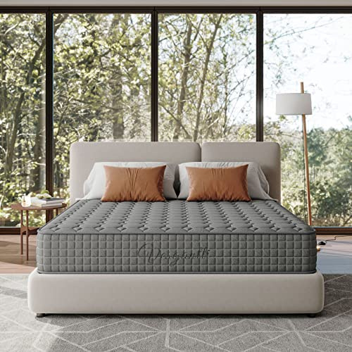 Vesgantti Matelas 90x190cm, 25cm Épaisseur, Matelas à Ressorts ensachés Indépendant, Confort 7 Zones de dureté H3, Soutien Parfait, Respirant, Oeko-tex (Gris, Tight Top)
