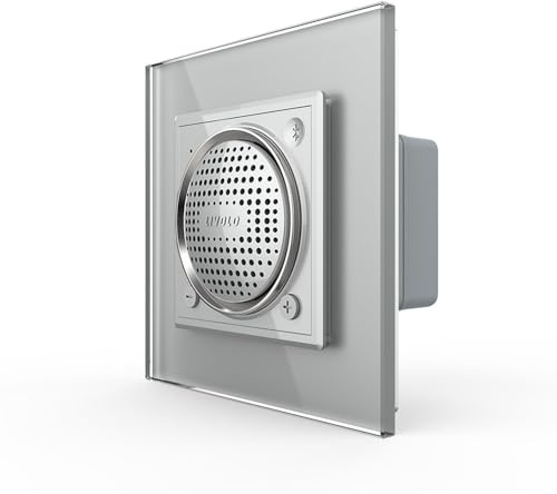 Luxus-Time LIVOLO Bluetooth Lautsprecher Sound Stereo Box Mini Speaker Einbaulautsprecher Wandlautsprecher UP inkl. Glasrahmen