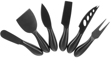 TOPBATHY 6pièces Set De Outils De Découpe De Fromage Acier Inoxydable Couteaux à Fromage Et Beurre Ergonomiques Kit Pratique Pour Cuisine Et Dégustation