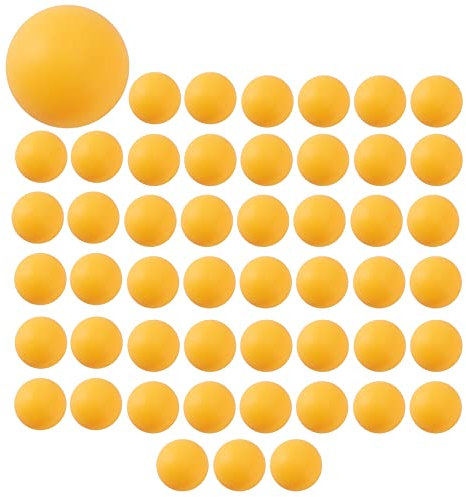CAIONPLE 50 Pack Premium Pong BäLle Fort Geschrittener Training Tischball Leichte, Langlebige, Nahtlose BäLle Orange