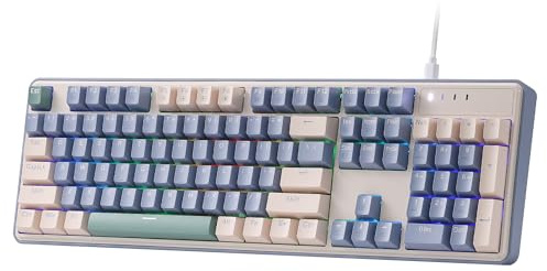 Redragon K685 Tastiera da Gioco RGB Cablate 104 Tasti, Meccanica 100%, Hot-Swap, Interruttore Lineare Personalizzato, US Layout