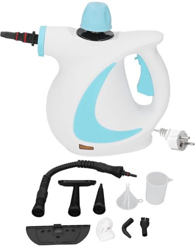 Nettoyeur à Vapeur à Main, Cuiseur Vapeur Portable Sous Pression, Nettoyeur à Vapeur Polyvalent pour le Nettoyage la Maison la Voiture des Tissus D'ameublement des Coulis (Prise