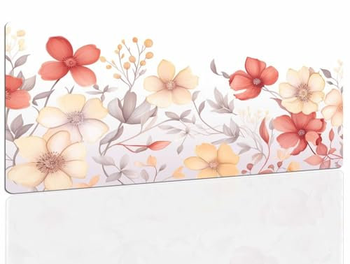 Tapis de Souris Square, Tapis Souris XXL, 1400x700x4mm Tapis de Bureau Gaming AntidéRapant, Tapis Bureau étanche, sous-Main pour Clavier et Souris, Mouse Pad Mat, pour Gamer, Ordinateur, Pc 1143