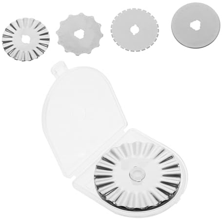 IWOWHERO Lames De Coupe Rotatives 45 Mm Acier Inoxydable Argenté 10 Pièces Pour Quilters Couture Scrapbooking Accessoires De Coupe Outils De Bricolage