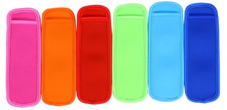 VALICLUD 6stücke Neopren-eisstockhülle Für Junge Mädchen Bunter Stick Protector Bunter Stick Halter Eisstockhülle Leicht Und Dünn Für Eisstangen Und Eiswürfel