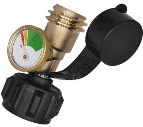 Dopsyesn Indicateur de Niveau de Gaz Propane - Jauge de Pression pour Bouteille de Gaz Propane,Détecteur de Fuite avec Manomètre pour Barbecue, Terrasse, Camping, Chauffage et Brûleur de Camping-car