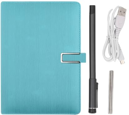 EIMSOAH Notebook Digitale con Penna Intelligente, Riconoscimento Testo OCR in Tempo Reale 5.0, Angolo di Scrittura a 360 Gradi, con Notebook PU e Cavo USB, per Tablet Smartphone IOS (Azzurro)