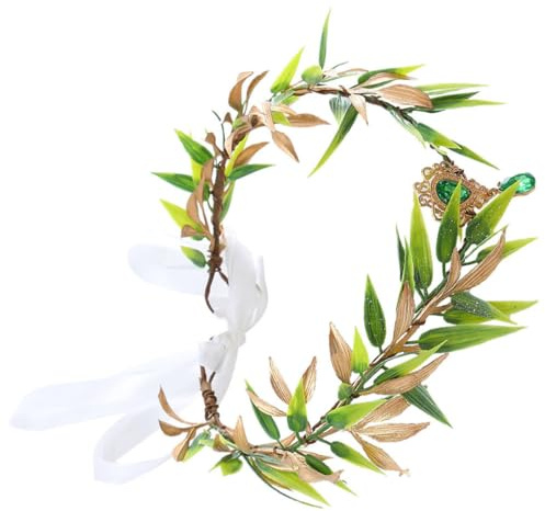 jojofuny Diadema Cómoda y Fácil de Llevar, Adecuado para Fiesta de Hojas Verde Diseño Vintage, Material Plástico Estilo Único y Delicado para Mujer