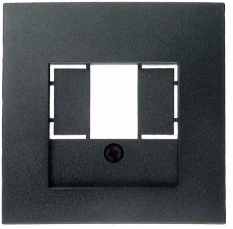 Hager Zentralplatte Anschlussdose TAE B1/B3/B7 anthrazit