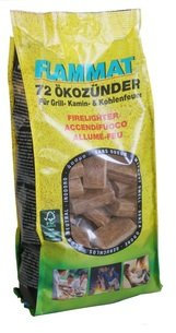 ACCENDIFUOCO ECOLOGICO FLAMMAT - CONFEZIONE DA 72 CUBETTI