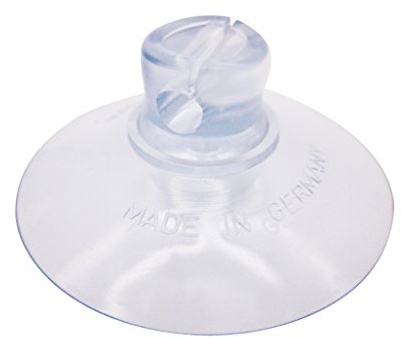20 x Saugnapf - Säugnäpfe Haftsauger Haken Gewinde Bohrung Lichterkette Schlüsselring Ring Mutter Auto Camping Rändelmutter 30 40mm 40 50 mm Mit Transparent Extra Stark – Made in Germany
